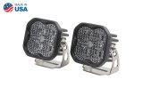 Diode Dynamics SS3 LED Pods DD6121P Auxiliary Lights, Pods, Sport, Flood, Black, Clear Lens, 12 V, 14.5 Watts, Pair thumbnail 3
