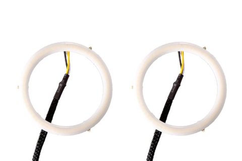 Diode Dynamics HD Halo Kits DD2025 Kit, LED, Headlight, Amber, Universal, 80mm Diameter, Pair