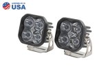 Diode Dynamics SS3 LED Pods DD6123P Auxiliary Lights, Pods, Sport, Spot, Black, Clear Lens, 12 V, 14.5 Watts, Pair thumbnail 2