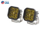 Diode Dynamics SS3 LED Pods DD6134P Auxiliary Lights, Pods, Pro, SAE Fog, Black, Yellow Lens, 12 V, 36.0 Watts, Pair thumbnail 2