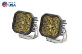 Diode Dynamics SS3 LED Pods DD6133P Auxiliary Lights, Pods, Pro, Flood, Black, Yellow Lens, 12 V, 36.0 Watts, Pair thumbnail 2