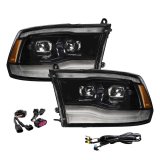 Diode Dynamics Headlight Assemblies FL0016 2009-2018 Ram 1500/2500/3500 Sequential LED Projector Headlights (pair) thumbnail 2