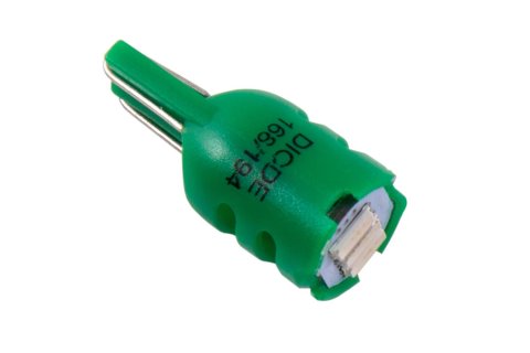 Diode Dynamics Light Bulbs DD0324S LED Light, 194 HP3 LED Green Short (single)