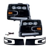 Diode Dynamics Headlight Assemblies FL0005 2007-2013 Chevrolet Silverado LED Projector Headlights (pair) thumbnail 7