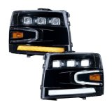 Diode Dynamics Headlight Assemblies FL0005 2007-2013 Chevrolet Silverado LED Projector Headlights (pair) thumbnail 8