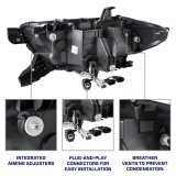 Diode Dynamics LED Projector Headlights for 2016-2023 TACOMA - FL0001 Headlight Assemblies, Headlights, High/Low Beam, Clear Lens, Black Housing, White DRL, Toyota, Pair thumbnail 3