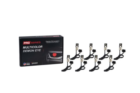 Diode Dynamics Headlight Assemblies DD2299 Quad Pro-Series Multicolor Demon Eyes (set)