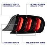 Diode Dynamics Taillight Assemblies FL0008 2015-2023 Ford Mustang LED Tail Lights Red (pair) thumbnail 3