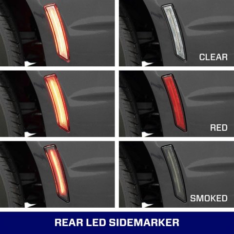 Diode Dynamics LED Sidemarkers FL0091 Side Marker, LED, Smoke Lens, Front/Rear, Ford, Set