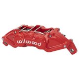 Wilwood UTV4 Calipers 120-16571-RD Brake Caliper, UTV4, Aluminum, Red, Logo, 4-piston, Each thumbnail 2