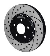 Wilwood ProMatrix Replacement Rotor and Pad Kits 140-12148-D Brake Combos, Kits, Front, Cross-drilled/Slotted Rotors, Black E-Coat, Semi-metallic Pads, Ford, Kit thumbnail 1