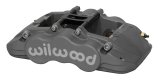 Wilwood Grand National GN6R Radial Mount Brake Calipers 120-13949 Caliper, GN6R, 6-Piston, Aluminum, Gray Anodized, 0.38 in. Rotor, Left Side, Each thumbnail 1