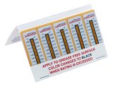 Wilwood Temperature Measuring Indicator Stickers 400-15671 Stickers, Strips, Adhesive-Back, Vinyl, Set of 10 thumbnail 1