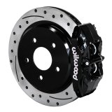 Wilwood DPC56 Rear Brake Kits for 1997-2004 CORVETTE - 140-17670-D Disc Brakes, DPC56, Rear, 12.01 in. Rotors, Pads, Cross-Drilled/Slotted Rotor, 4-Piston, Black Powdercoated, BP-10 Pads, Chevrolet, Kit thumbnail 1