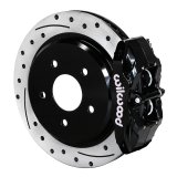 Wilwood DPC56 Rear Brake Kits for 1997-2004 CORVETTE - 140-17670-D Disc Brakes, DPC56, Rear, 12.01 in. Rotors, Pads, Cross-Drilled/Slotted Rotor, 4-Piston, Black Powdercoated, BP-10 Pads, Chevrolet, Kit thumbnail 4