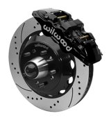 Wilwood AERO6 Big Brake Front Kits 140-15951-D Disc Brakes, Aero6 Brake, Front, Rotors, Crossed Drilled/Slotted, 6-piston Calipers, Black, Chevy, GMC, Kit thumbnail 4