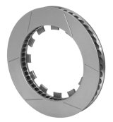 Wilwood GT 48 Series Curved Vane Rotors 160-15561-B Brake Rotor, Series, Slotted Surface, Carbon Iron, Natural, Passenger Side, Each thumbnail 2