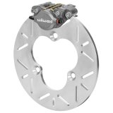 Wilwood DynaPro Single Left Front Brake Kits 140-16615 Disc Kit, Kit, Slotted Surface Rotor, Gray/Silver Caliper, Pads, Fits Sprint and Midget Car Hub, Kit thumbnail 2
