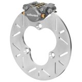 Wilwood DynaPro Single Left Front Brake Kits 140-16615 Disc Kit, Kit, Slotted Surface Rotor, Gray/Silver Caliper, Pads, Fits Sprint and Midget Car Hub, Kit thumbnail 3