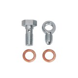 Wilwood Brake Line Fittings and Adapters 220-17774 Fittings, Straight, Steel, Zinc, 10mm Banjo, -3 AN Male Threads, Each thumbnail 2
