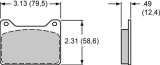 Wilwood Smart Pad BP-45 Brake Pads 150-45-7912K Pads, 7912, Pad, BP-45, High-Friction, High Performance, Powerlite 2R Radial Mount, Powerlite Radial Mount, Set thumbnail 2