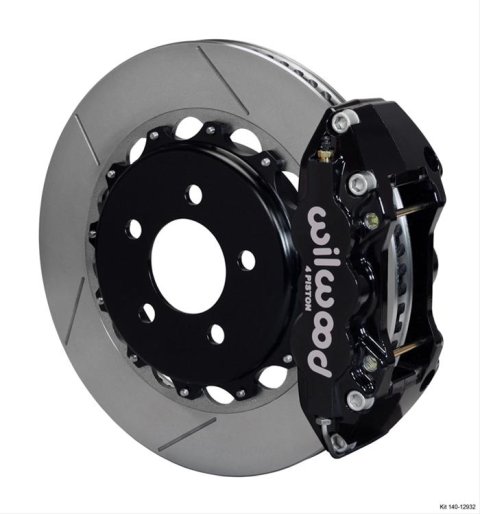 Wilwood AERO4 Big Brake Rear Kits 140-12932 W4A, 14.25x1.10 GT ROTOR, W/ LINES thumbnail 2