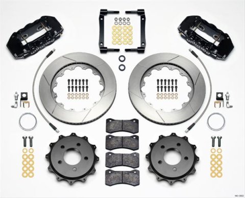 Wilwood AERO4 Big Brake Rear Kits 140-12932 W4A, 14.25x1.10 GT ROTOR, W/ LINES thumbnail 3