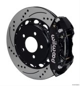 Wilwood AERO4 Big Brake Rear Kits 140-12932-D W4A, 14.25x1.10 SRP DRILLED ROTOR, W/ LINES thumbnail 2