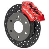 Wilwood Narrow DynaPro Radial Mount UTV Brake Kits 140-17946-DR Disc Kit, Kit, Front, Manual, Cross-drilled Surface Rotors, Red Calipers, Pads, Can-Am, Kit thumbnail 1