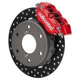 Wilwood Narrow DynaPro Radial Mount UTV Brake Kits 140-17946-DR Disc Kit, Kit, Front, Manual, Cross-drilled Surface Rotors, Red Calipers, Pads, Can-Am, Kit thumbnail 2