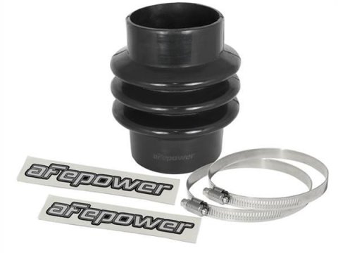 aFe Tubing Couplers 59-00074 Couplers, Straight, Silicone, Black, 3.13 in. Inlet/3.00 in. Outlet Diameter, 4.75 in. Length, Each