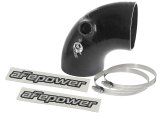 aFe Tubing Couplers 59-00111 Couplers, 90 degree Elbow, Silicone, Black, 3.75 in. Inlet/Outlet Diameter, 15/16 in. Port On the Middle of the Side, Each thumbnail 2