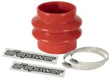 aFe Tubing Couplers 59-00118 Couplers, Straight, Silicone, Red, 3.13 in. Inlet/3.00 in. Outlet Diameter, 3.50 in. Length, Each thumbnail 2