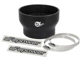 aFe Tubing Couplers 59-00079 Couplers, Straight, Silicone, Black, 4.38 in. Inlet/3.50 in. Outlet Diameter, 2.75 in. Length, Each thumbnail 1