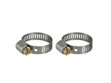 aFe Stainless Steel Hose Clamps 59-01004-MA Clamps, Worm Gear Style, Steel, Natural, 0.563 in. to 1.063 in. O.D., Pair thumbnail 2