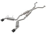 aFe Takeda Exhaust Systems for 2009-2020 370Z - 49-36139-C System, Takeda, 2.5 in., 304 Stainless Steel, Cat-Back, Split Rear, Round Carbon Fiber Slant Cut Tips, Nissan, Kit thumbnail 4