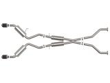aFe Takeda Exhaust Systems for 2009-2020 370Z - 49-36139-C System, Takeda, 2.5 in., 304 Stainless Steel, Cat-Back, Split Rear, Round Carbon Fiber Slant Cut Tips, Nissan, Kit thumbnail 5