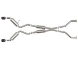 aFe Takeda Exhaust Systems for 2009-2020 370Z - 49-36139-C System, Takeda, 2.5 in., 304 Stainless Steel, Cat-Back, Split Rear, Round Carbon Fiber Slant Cut Tips, Nissan, Kit thumbnail 8