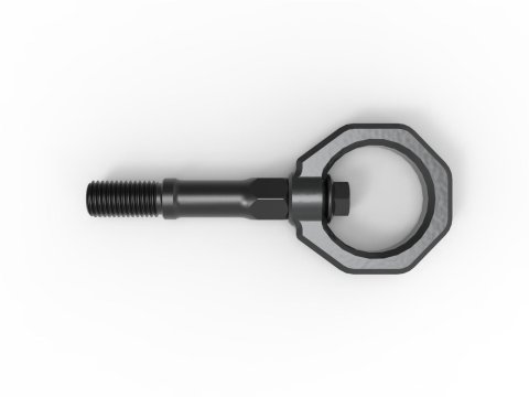 aFe Control Tow Hooks for 2020-2025 CORVETTE - 450-401015-G Hook, Rear, Gray Powdercoated, Chevy, Corvette, Each thumbnail 5