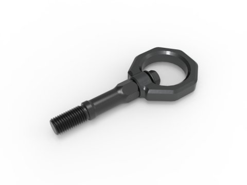 aFe Control Tow Hooks for 2020-2025 CORVETTE - 450-401015-G Hook, Rear, Gray Powdercoated, Chevy, Corvette, Each thumbnail 9