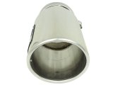 aFe Mach Force XP Round, Polished 4 Inch Exhaust Tip 49T40501-P12 Tip, XP, Clamp-on, Stainless, Polished, 4.00 in. Inlet Diameter, 5.00 in. Outlet, 12.00 in. Length, Each thumbnail 7