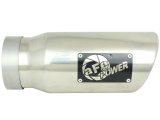 aFe Mach Force XP Round, Polished 4 Inch Exhaust Tip 49T40501-P12 Tip, XP, Clamp-on, Stainless, Polished, 4.00 in. Inlet Diameter, 5.00 in. Outlet, 12.00 in. Length, Each thumbnail 8