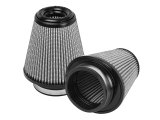 aFe Magnum FLOW Pro DRY S Air Filters 21-91145-MA Filters, S, Conical Oval, Synthetic, Gray, 3.50 in. Inlet Flange I.D., 6.00 in. Length, Pair thumbnail 1