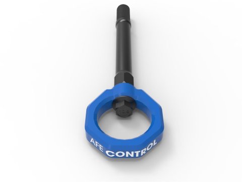 aFe Control Tow Hooks for 2020-2025 CORVETTE - 450-401014-L Hook, Front, Blue Powdercoated, Chevy, Corvette, Each thumbnail 5