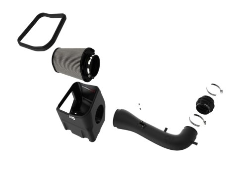 aFe Magnum Force Stage 2 Pro Dry S Air Intake Systems for 2014-2018 SIERRA 1500, SILVERADO 1500 - 54-13060D Kit, S, Polyethylene Tube, Black, Synthetic Filter, Gray, Chevy, GMC, 5.3L, 6.2L, Kit thumbnail 7