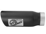 aFe Mach Force XP Round, Black 3.50 Inch Exhaust Tip 49T35452-B12 Tip, XP, Clamp-on, Stainless, Powdercoated, in. Inlet Diameter, 4.50 in. Outlet, 12.00 in. Length, Each thumbnail 7