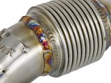 aFe Twisted Steel Turbo Up Pipes 48-34009 Exhaust Up-Pipe, Stainless Steel, Natural, Chevrolet, GMC, 6.6L, Kit thumbnail 1