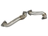 aFe Twisted Steel Turbo Up Pipes 48-34009 Exhaust Up-Pipe, Stainless Steel, Natural, Chevrolet, GMC, 6.6L, Kit thumbnail 5