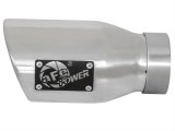 aFe Mach Force XP Round, Polished 3 Inch Exhaust Tip 49T30452-P09 Tip, XP, Clamp-on, Stainless, Polished, 3.00 in. Inlet Diameter, 4.50 in. Outlet, 9.00 in. Length, Each thumbnail 3