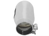 aFe Mach Force XP Round, Polished 3 Inch Exhaust Tip 49T30452-P09 Tip, XP, Clamp-on, Stainless, Polished, 3.00 in. Inlet Diameter, 4.50 in. Outlet, 9.00 in. Length, Each thumbnail 4